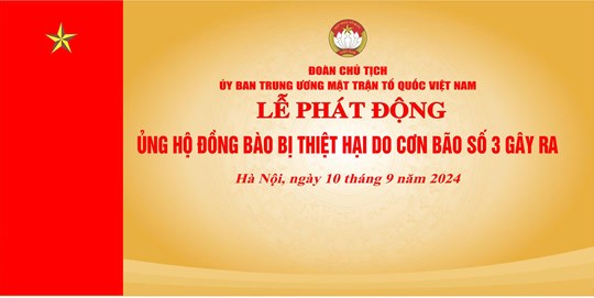 Kêu gọi ủng hộ do thiệt cơn bảo số 3 năm 2024